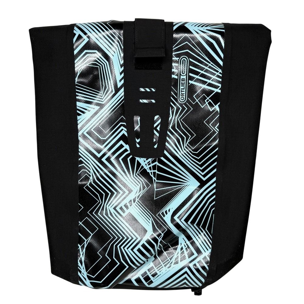 Ortlieb Velocity Design Kaleidoscope‎ 24L Waterproof Backpack Black Teal NEW